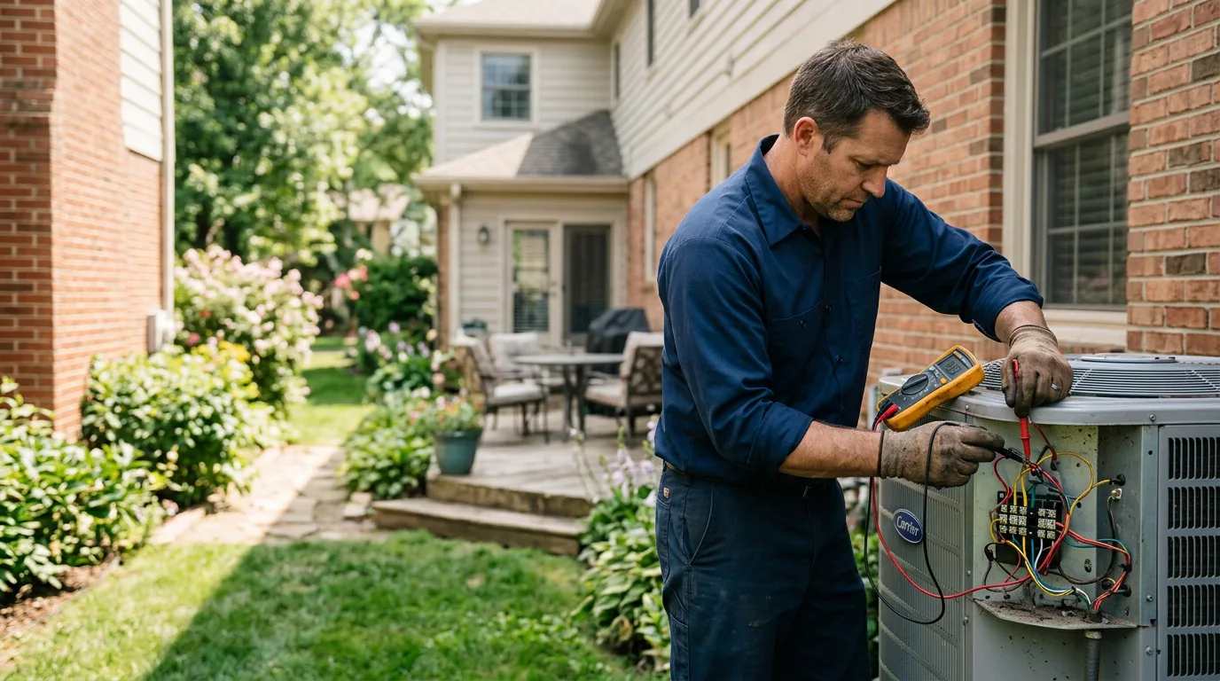 HVAC technician working near Havana, IL